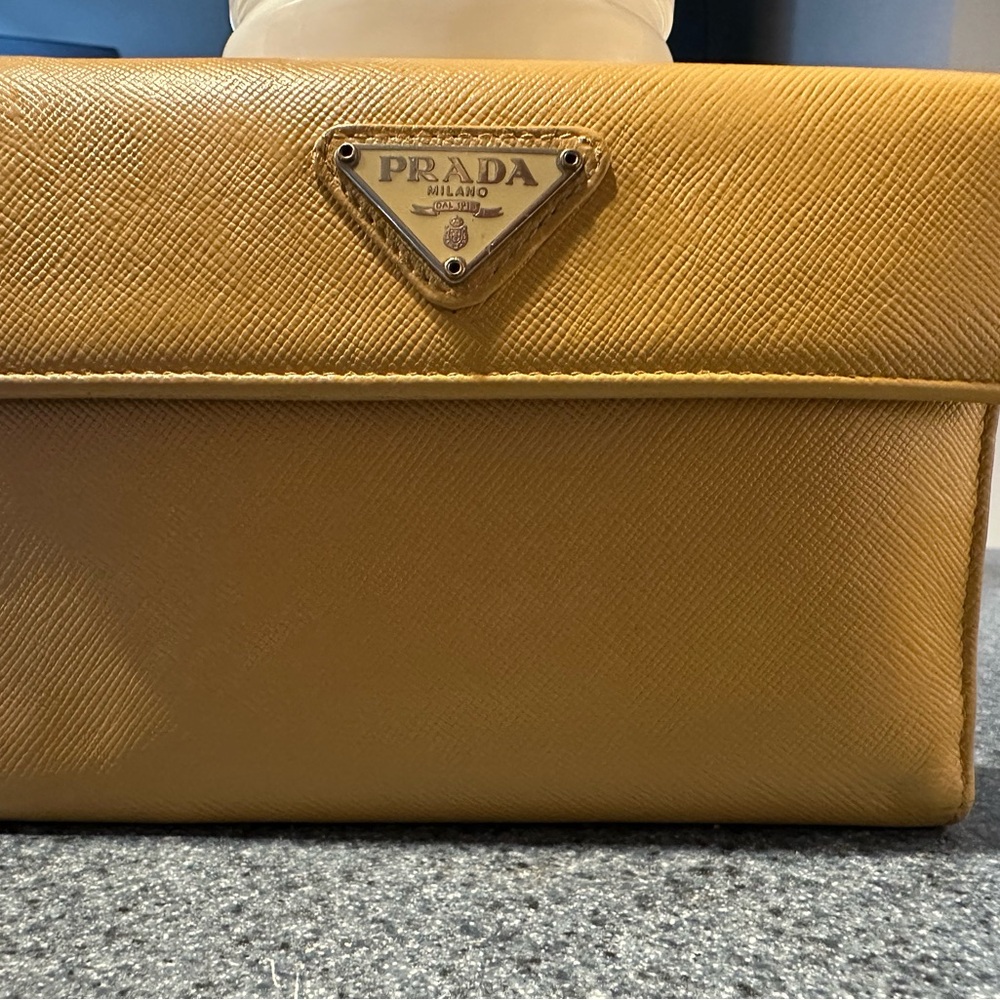 Prada Tan Leather wallet